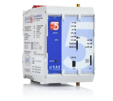 Telecontrolegateway op DIN-rail