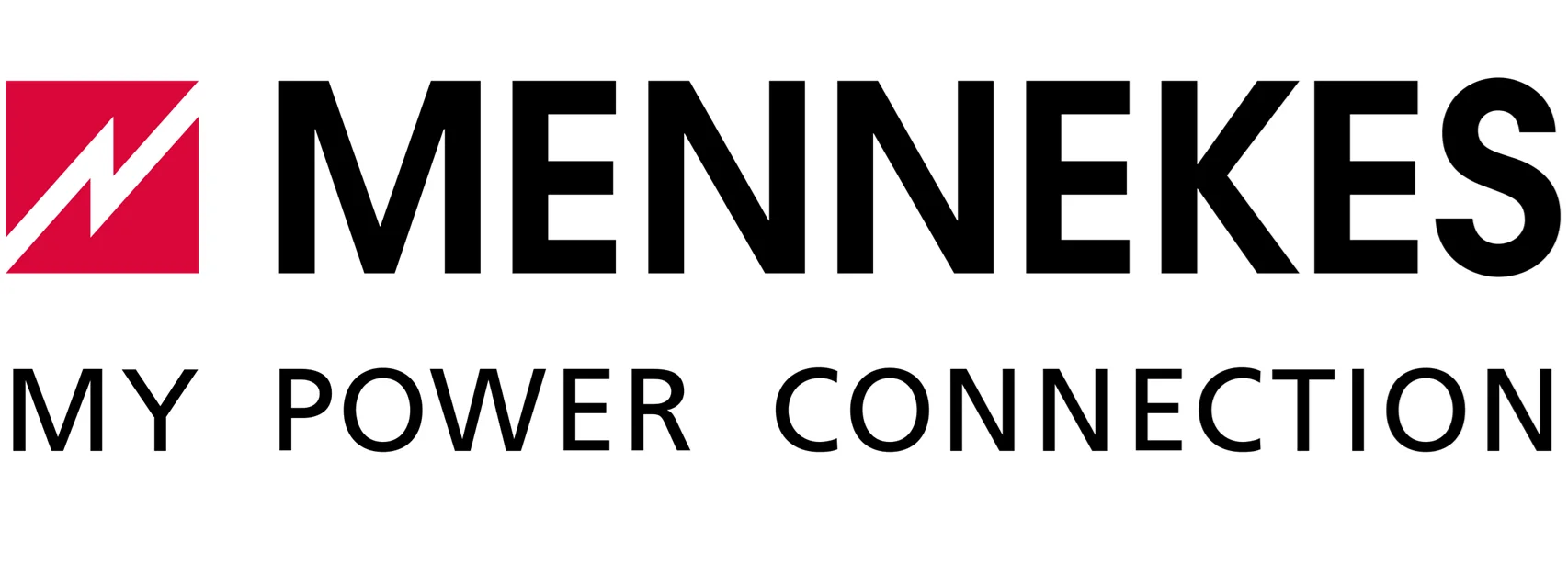 Mennekes logo with the tagline my power connection.