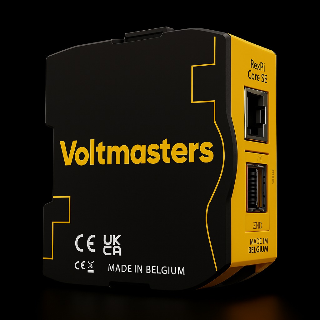 The Voltmaster Controller in a switchboard cabinet, continuing to run control locally and securely